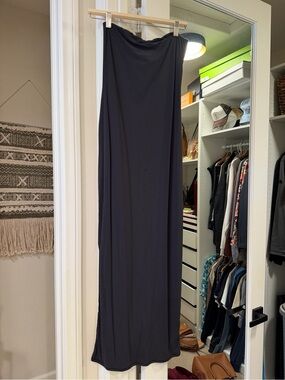 SKIMS Strapless Maxi Dress in Black